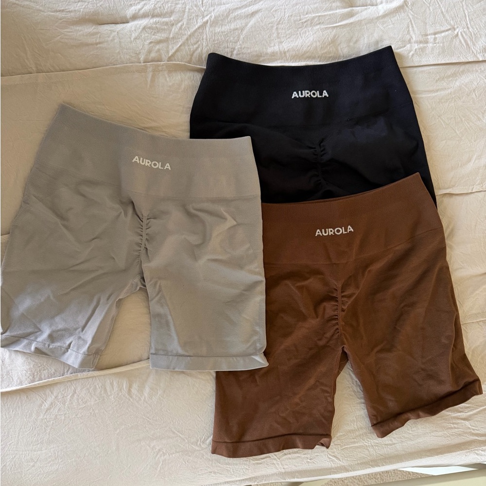 Aurola Women’s Bike Shorts - Black, Gray, Brown